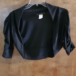 Black Cropped Shrug